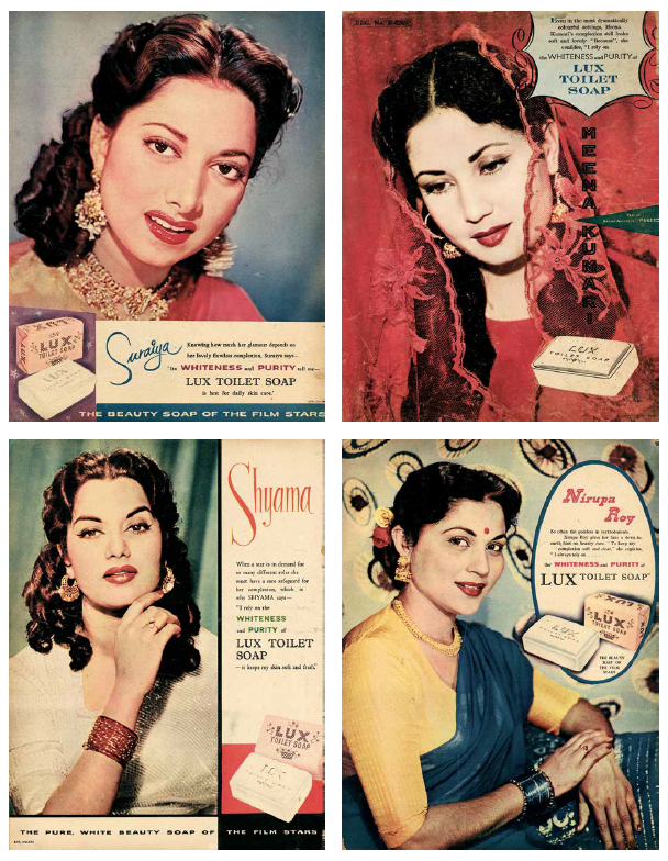 Lux ads featuring cine stars