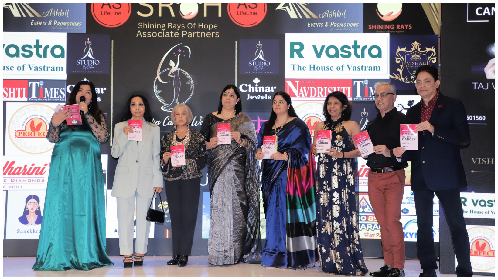 Coping with Cancer book launch by the Jury and Ramendra Kumar
