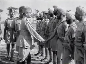 Netaji with the soldiers of the Azad Hind Fauj